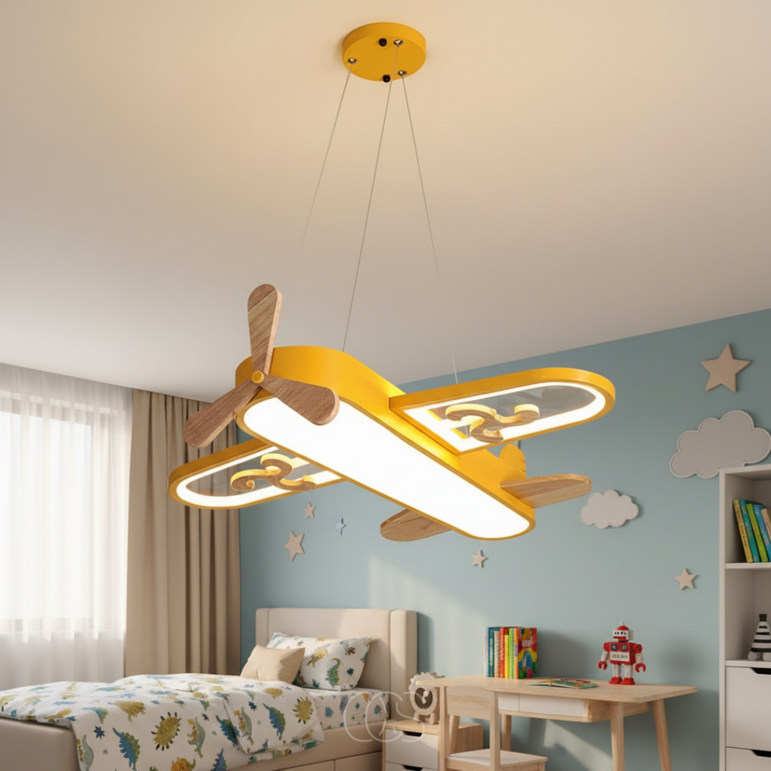 Lampa Wisząca Samolot do Pokoju Dziecięcego