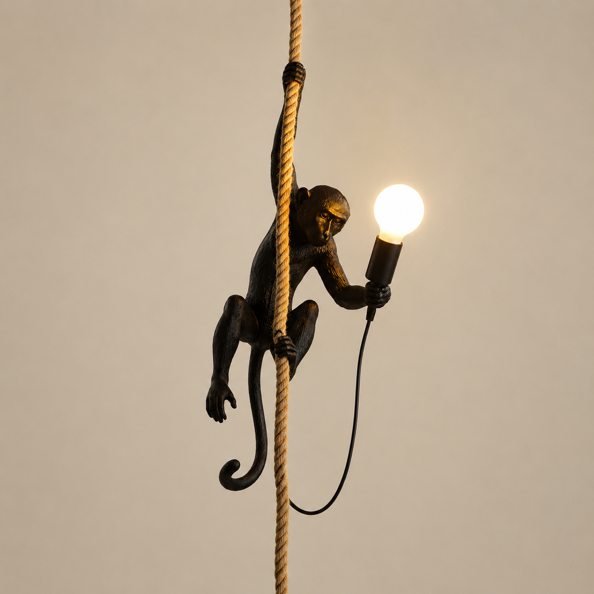 Lampa Wisząca Małpka na Linie w Stylu Boho