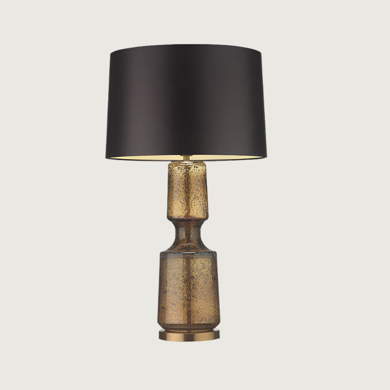 Lampa Stołowa Art Deco ze Szklaną Podstawą i Abażurem
