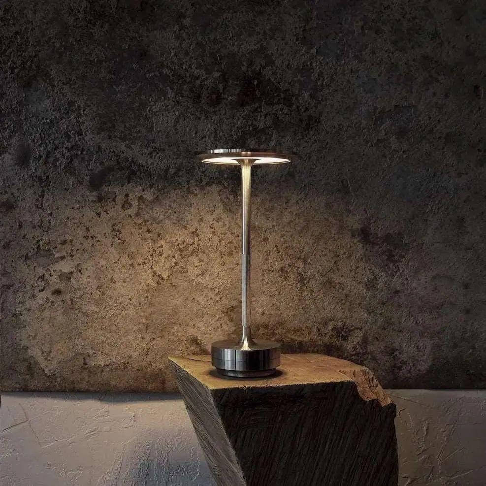Lampa Stołowa Minimalistyczna Bezprzewodowa z Dotykowym Ściemniaczem