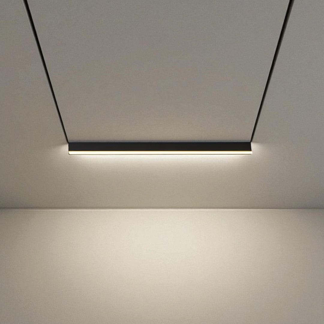 Lampa Sufitowa Skandynawska Minimalistyczna Podłużna – Ściemniana z Pilotem