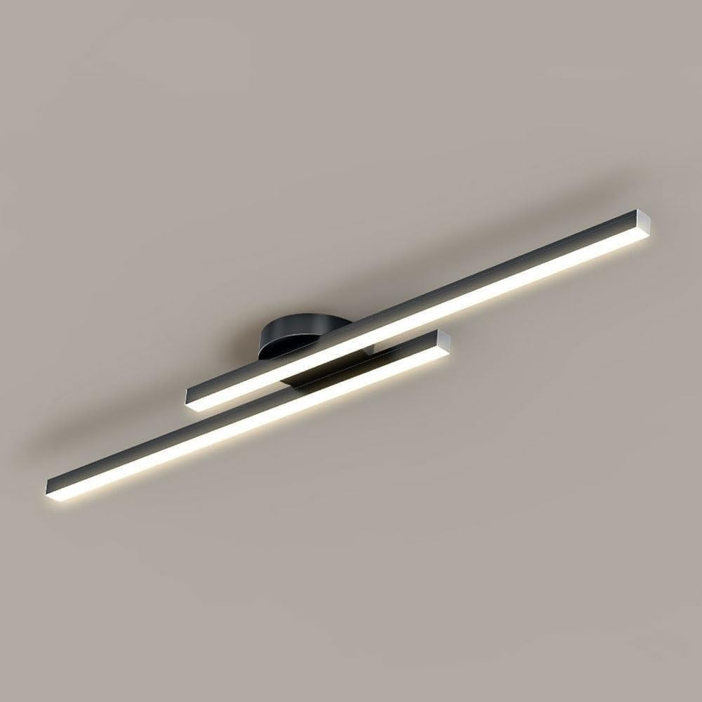 Minimalistyczna Lampa Sufitowa LED z Podwójnym Prętem Świetlnym