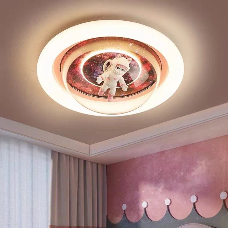Lampa Sufitowa LED z Astronautą do Pokoju Dziecięcego