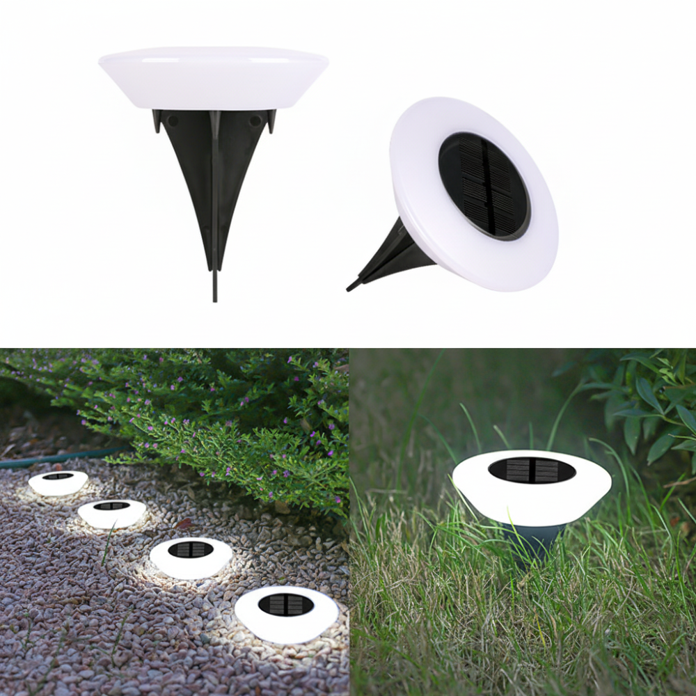 Lampa Ogrodowa Solarna LED Najazdowa z Czujnikiem Zmierzchu