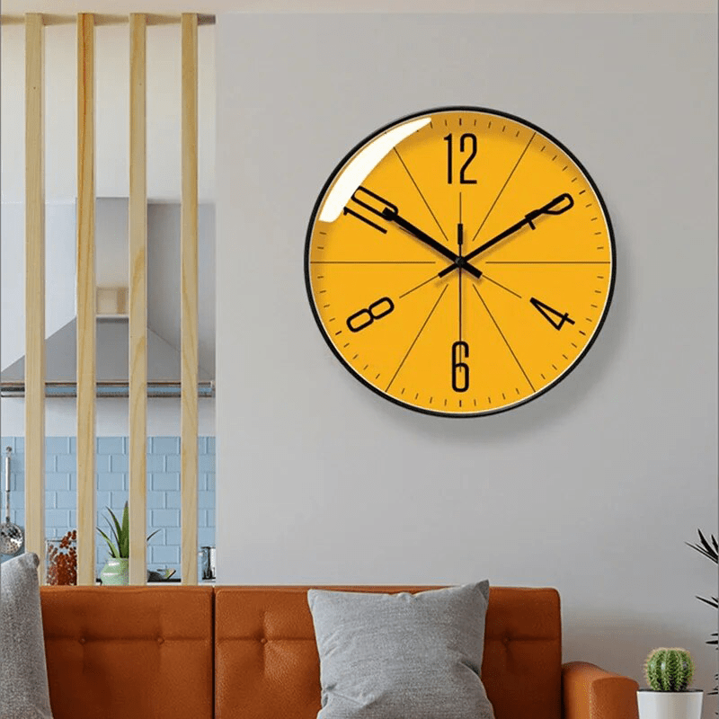 Zegar Ścienny Skandynawski Minimalistyczny Cichy Mechanizm Kwarcowy