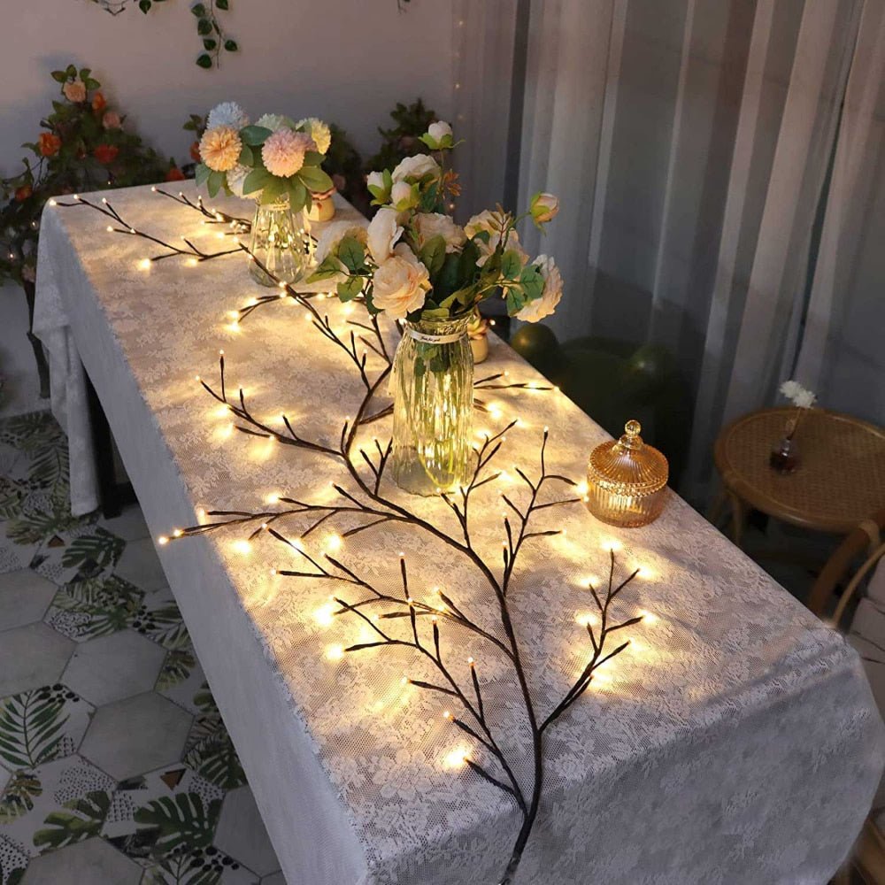 Dekoracja Świetlna Gałęzie Wierzby z 144 Diodami LED 200 Cm