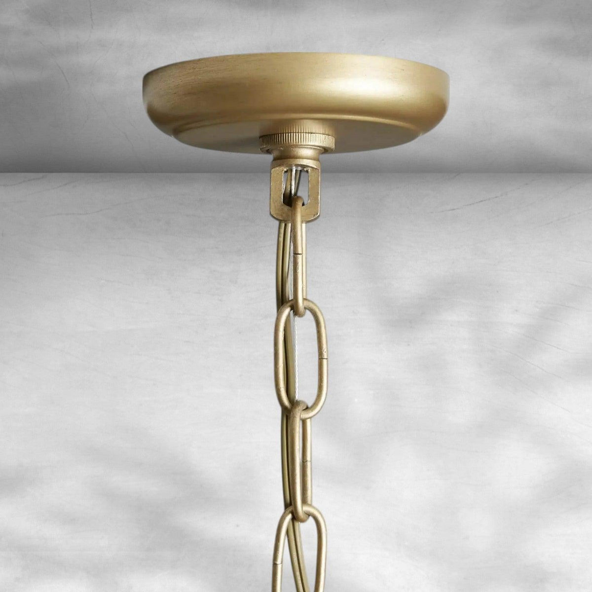 Żyrandol Art Deco z Kryształowymi Pryzmatami na Łańcuchu
