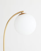 Lampa Podłogowa Art Deco ze Szklanym Kloszem Kulistym - 4