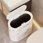 Kosz na Śmieci na Biurko z Pokrywą Owalny 29 X 29 Cm - 6