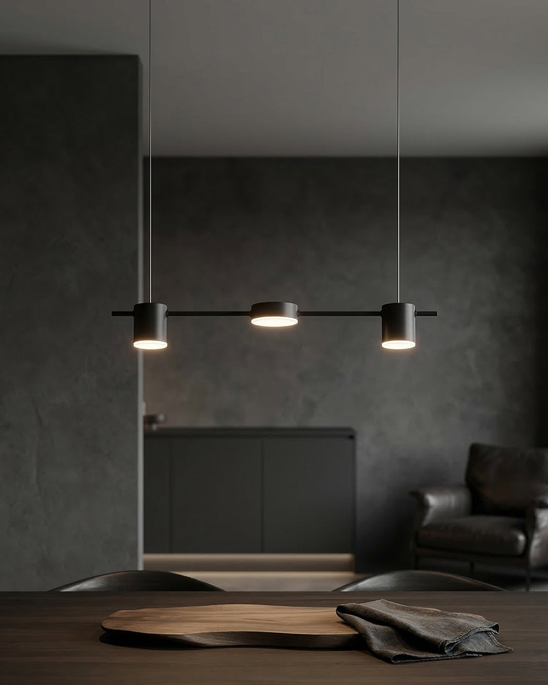 Lampa Wisząca Liniowa LED z Akrylowym Kloszem - 10
