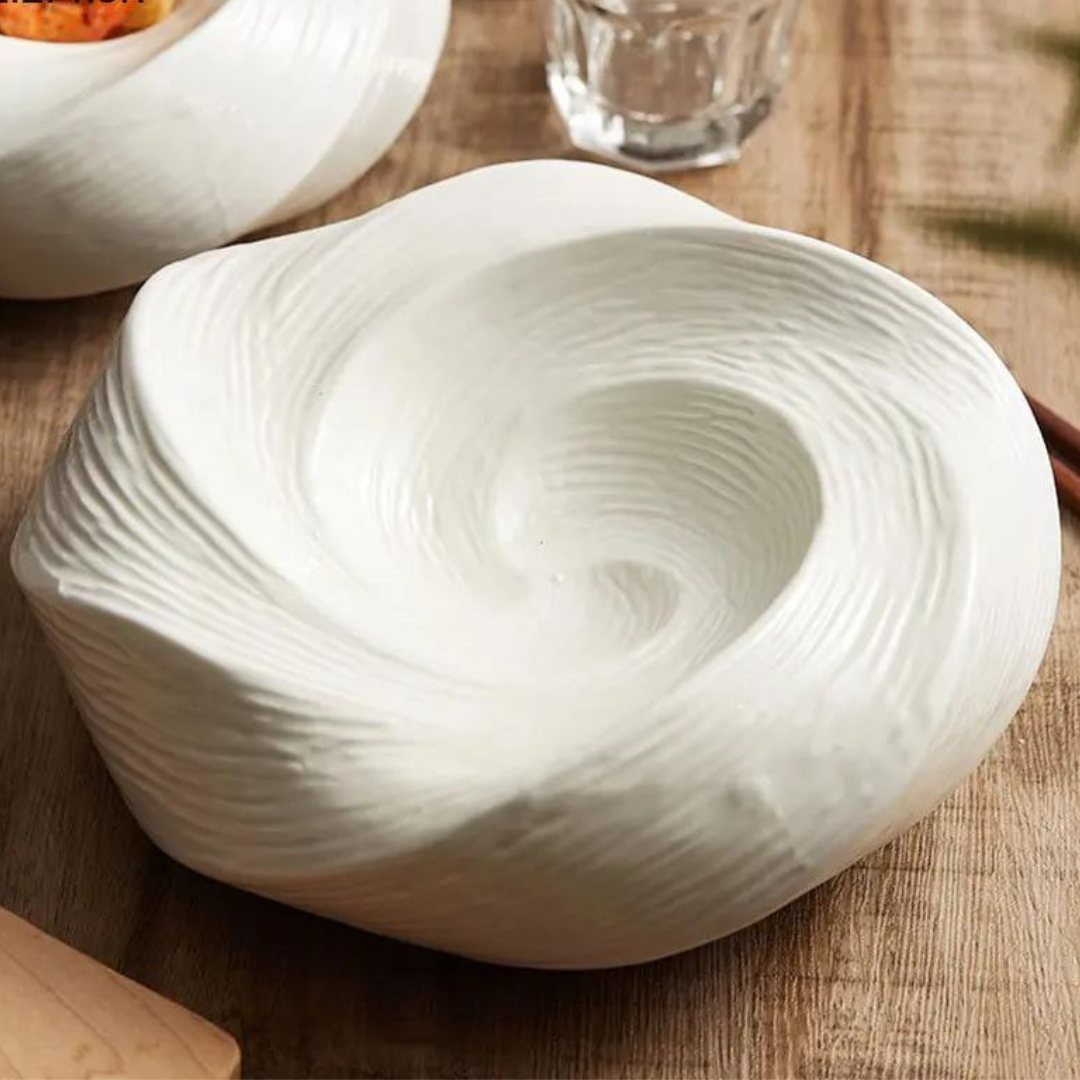 Miska do Serwowania Ceramiczna z Wirującym Wzorem - 3