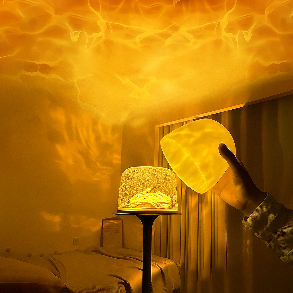 Lampa Stołowa Bezprzewodowa Dotykowa z Metalowym Wykończeniem - 2