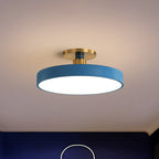 Lampa Sufitowa LED Okrągła Akrylowa Półszczelna - Niebieski