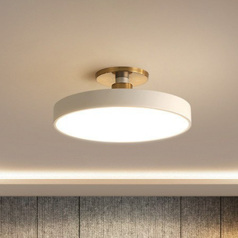 Lampa Sufitowa LED Okrągła Akrylowa Półszczelna - Biały