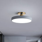 Lampa Sufitowa LED Okrągła Akrylowa Półszczelna - Szary