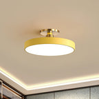 Lampa Sufitowa LED Okrągła Akrylowa Półszczelna - Żółty