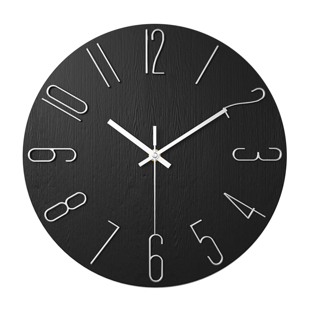 Zegar Ścienny Cichy Minimalistyczny 30 Cm