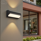 Kinkiet Zewnętrzny LED Czarny IP65 z Ciepłą Bielą - 8
