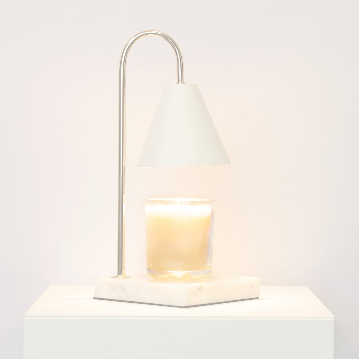 Lampa Podgrzewacz do Świec z Efektem Marmuru