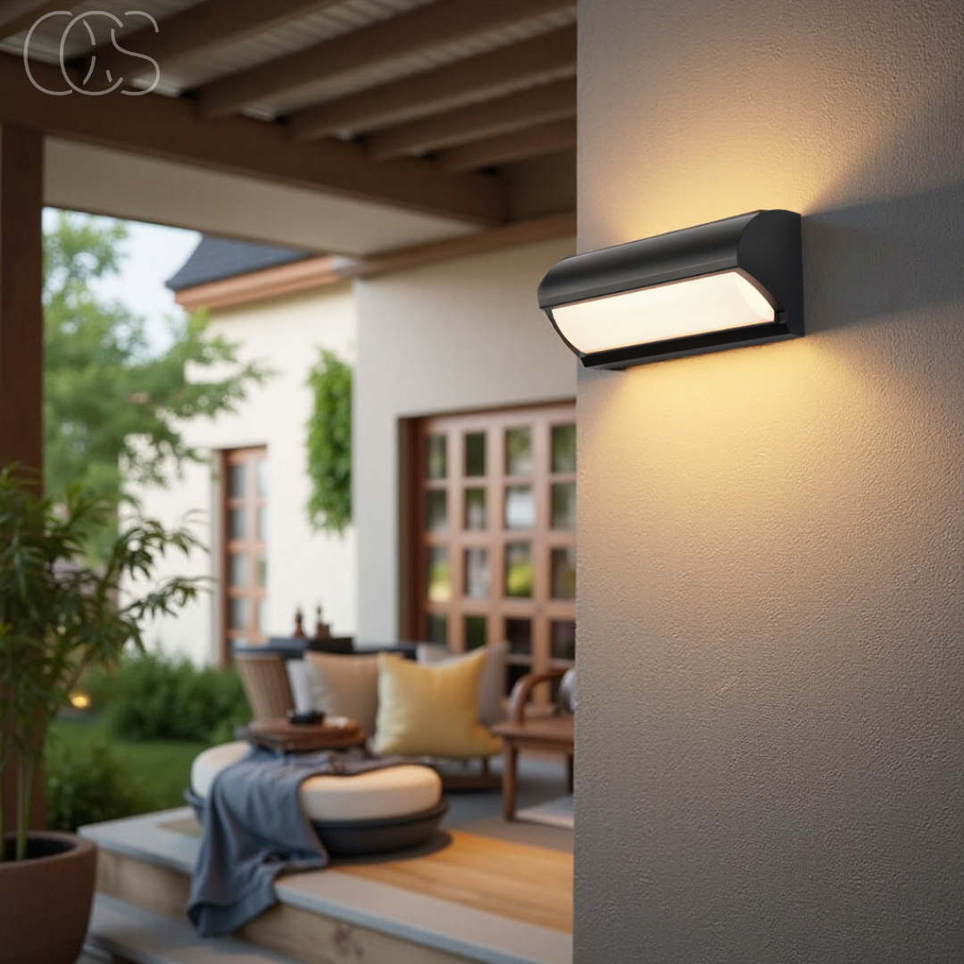 Kinkiet Zewnętrzny LED Czarny IP65 z Ciepłą Bielą - 9