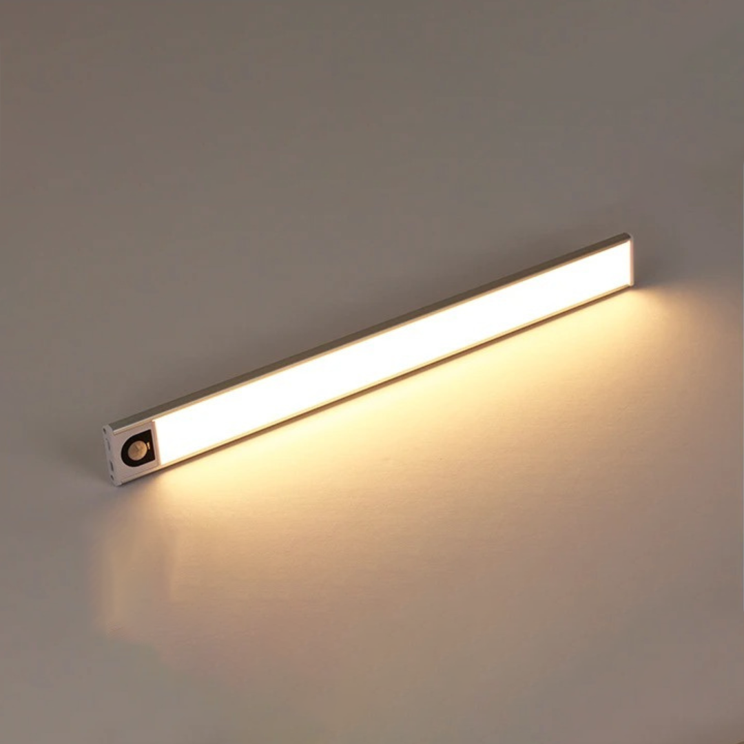 Lampa LED Podszafkowa z Czujnikiem Ruchu i Ładowaniem USB - Srebrny