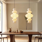 Lampa Wisząca z Papieru Ryżowego Japandi 45 Cm - 4
