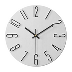 Zegar Ścienny Cichy Kwarcowy Minimalistyczny 30 Cm - Biały