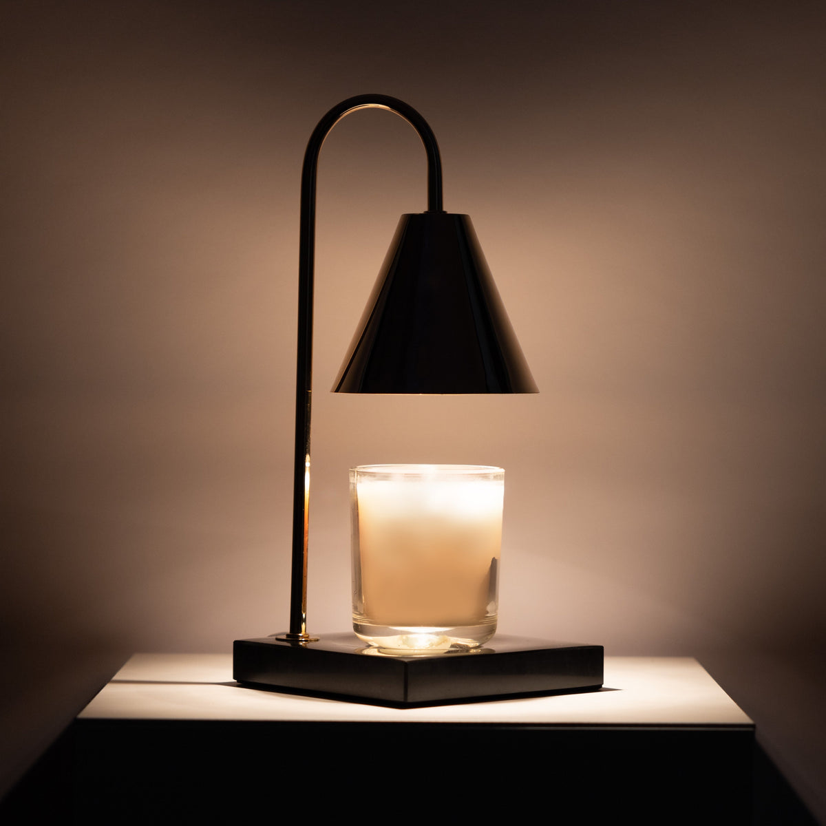 Lampa Podgrzewacz do Świec z Efektem Marmuru