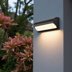 Kinkiet Zewnętrzny LED Czarny IP65 z Ciepłą Bielą