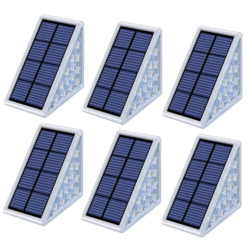 Lampka Solarna do Schodów z Czujnikiem Ruchu IP65 Zestaw 2 Sztuk