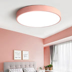 Lampa Sufitowa LED Okrągła Nowoczesna - Różowy