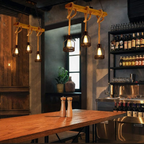 Lampa Wisząca Industrialna z Konopnym Sznurem - 4