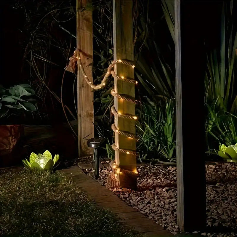 Lampki LED na Sznurze Rustykalne Ciepła Biel - 2