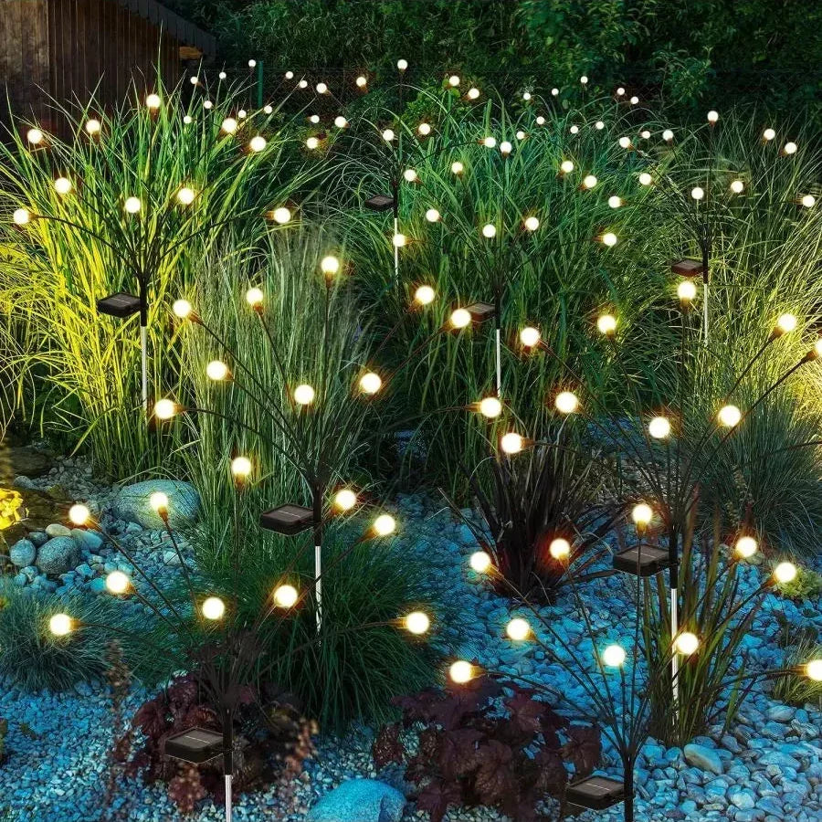 Lampa Ogrodowa Solarna Świetlik z Ciepłobiałymi Diodami LED - 5