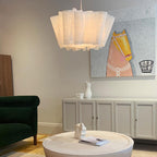 Lampa Wisząca Skandynawska z Plisowanym Abażurem - 9