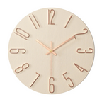 Zegar Ścienny Cichy Minimalistyczny 30 Cm - Różowy