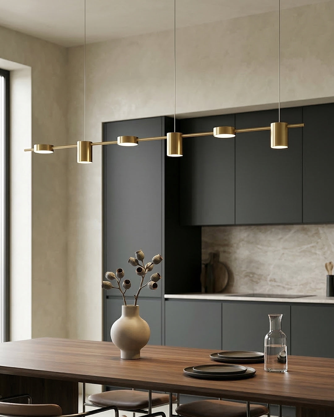 Lampa Wisząca Liniowa LED z Akrylowym Kloszem - 6