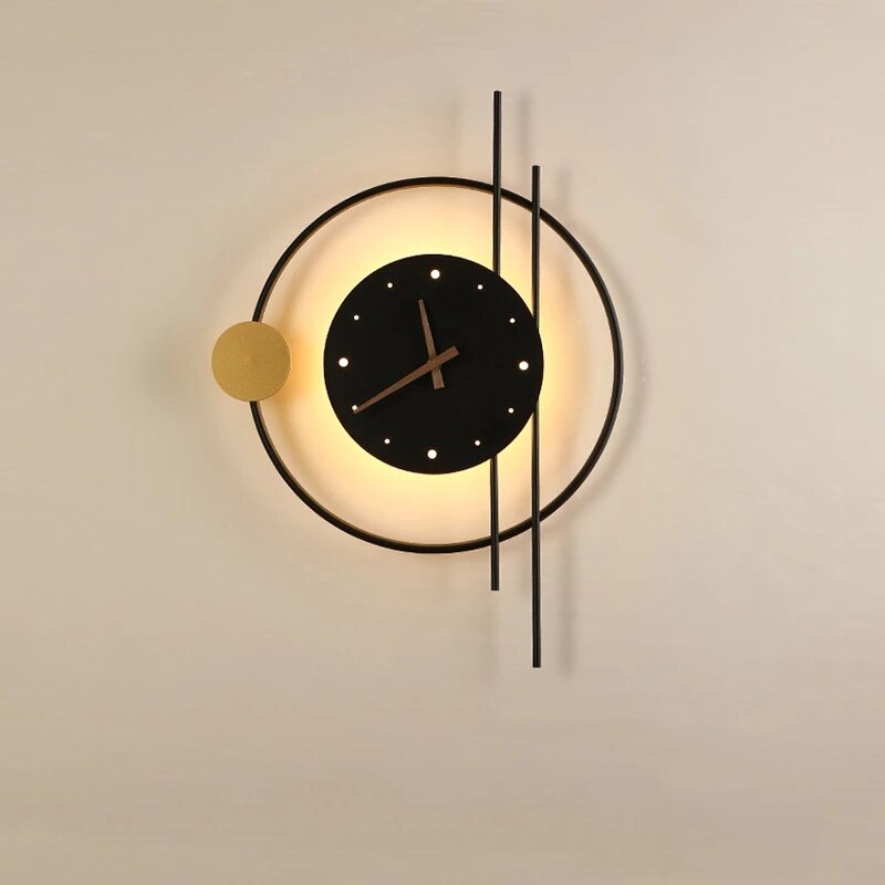 Zegar Ścienny z Podświetleniem Art Deco Duży 57 X 41,5 Cm - 4