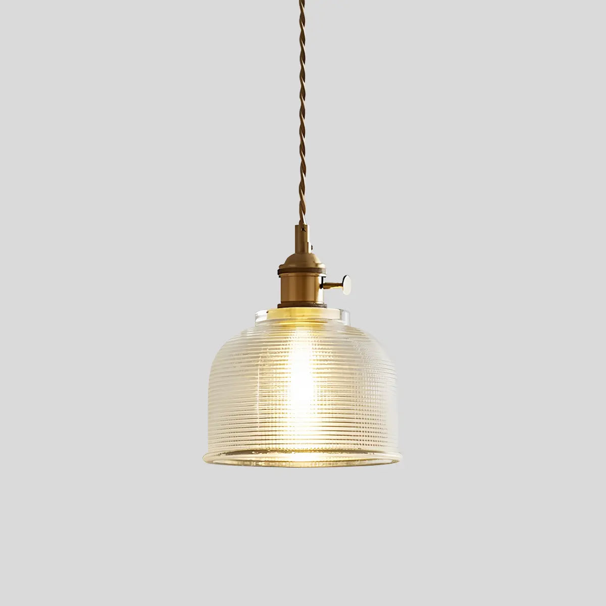 Lampa Wisząca Vintage ze Szklanym Kloszem i Regulowanym Przewodem - 12