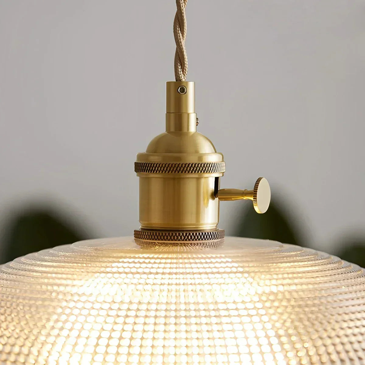Lampa Wisząca Vintage ze Szklanym Kloszem i Regulowanym Przewodem - 6