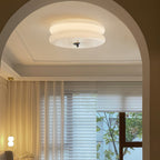 Lampa Sufitowa Art Deco ze Szklanym Kloszem i Oświetleniem LED - 11