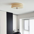 Lampa Sufitowa Art Deco ze Szklanym Kloszem i Oświetleniem LED - 9