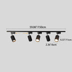 Lampa Szynowa Sufitowa Regulowana z Reflektorami - 8