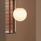 Lampa Wisząca Kula ze Szklanym Kloszem Ręcznie Dmuchanym - 9