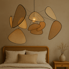 Lampa Wisząca z Plecionego Rattanu Skandynawska - 6