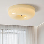Plafon Szklany Opalowy ze Srebrnym Detalem - 9