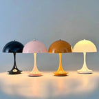 Lampa Stołowa Bezprzewodowa LED z Metalu i Szkła - 8