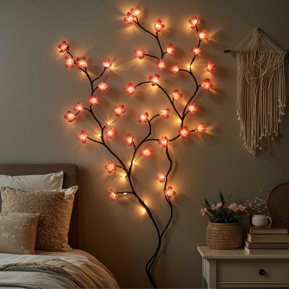 Lampa Dekoracyjna Gałąź Wiśni LED 160 Cm z 72 Światełkami - 4