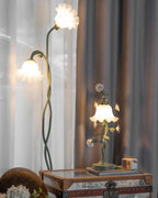 Lampa Podłogowa Kwiatowa z Białymi Kloszami - 7