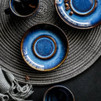 Filiżanka ze Spodkiem Ceramiczna Głęboki Błękit do Kawy i Espresso - 6